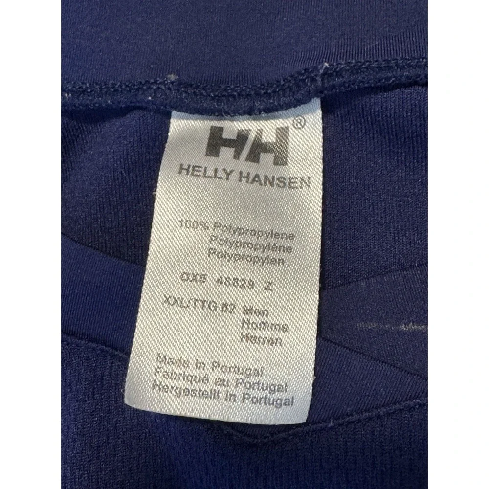 Helly Hansen Base Layer Shirt Mens XXL Blue Long Sleeve‎ Athletic Outdoor